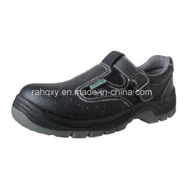 Leather+Artifical Leather Part Sandal Safety Shoe (HQ05036)